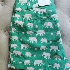 NWT LOFT GREEN ELEPHANT SHORT